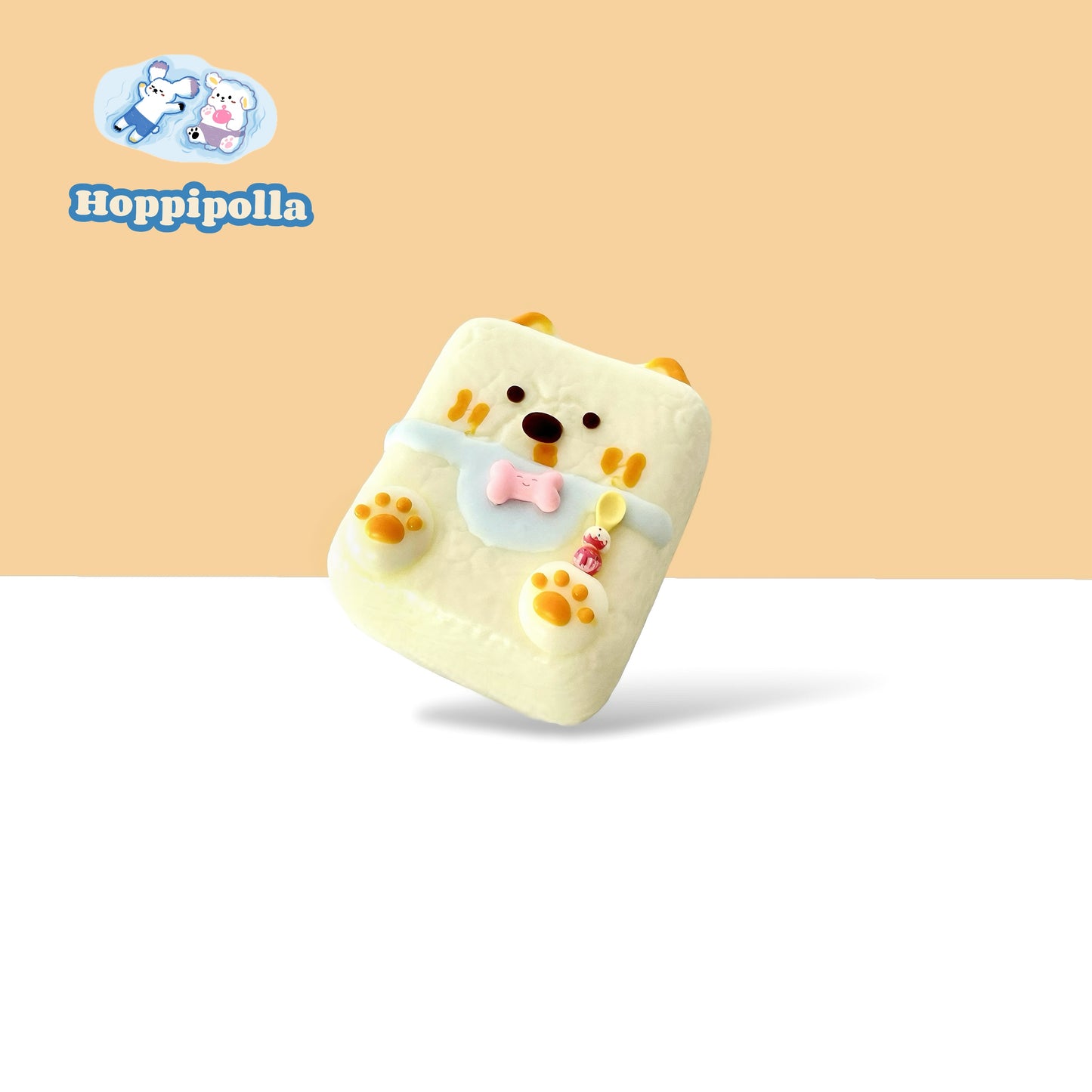 Orange monchi puppy squishy-Hoppipolla