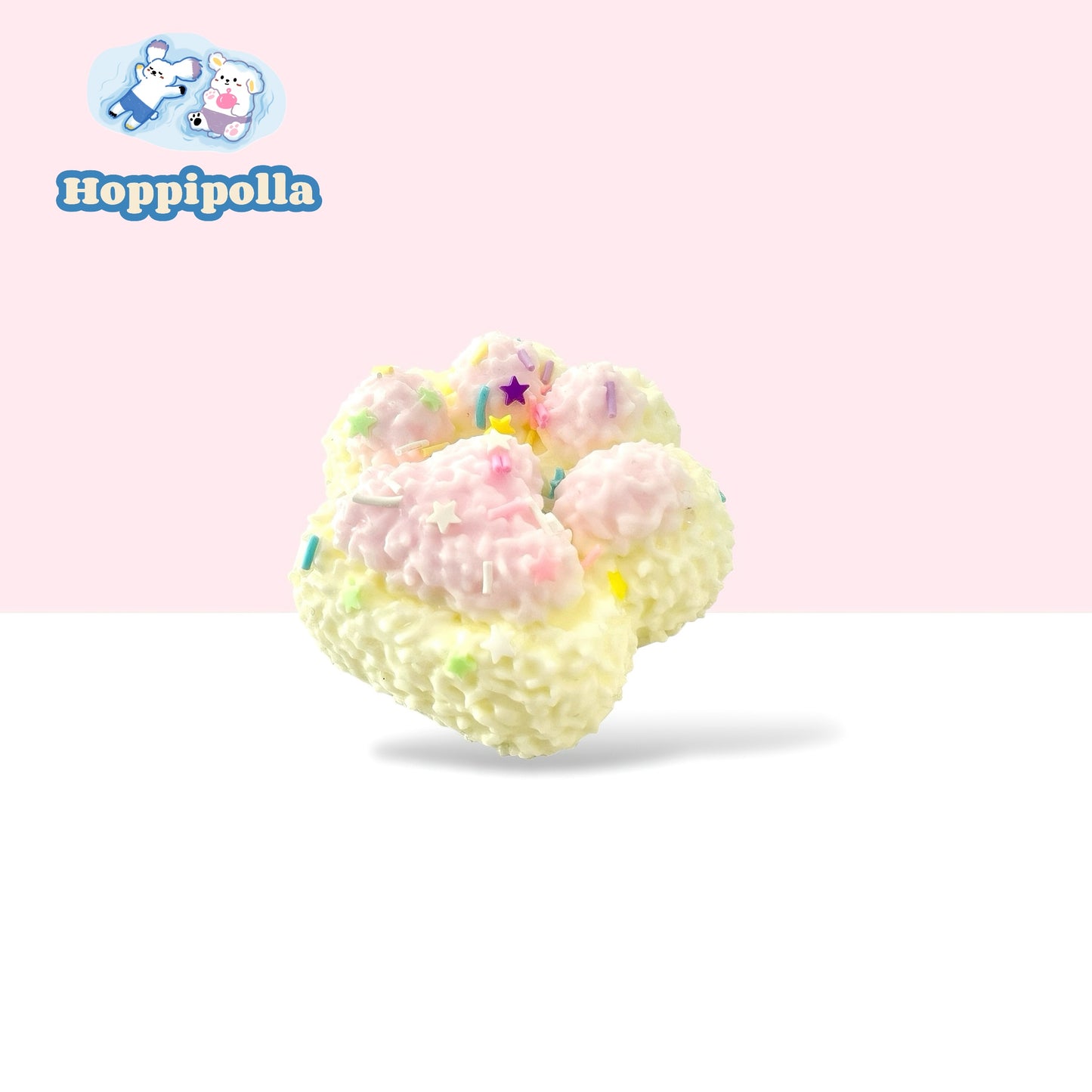 Cream Cat paw squishy-Hoppipolla