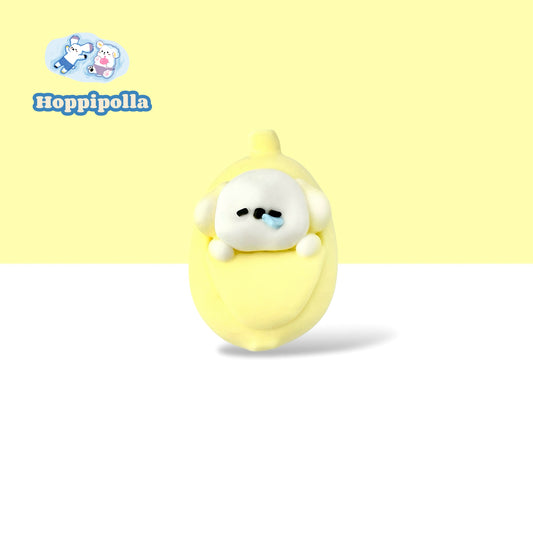 Banana sleeping dog squishy-Hoppipolla
